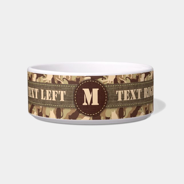 Cats Desert Camouflage Bowl (Front)