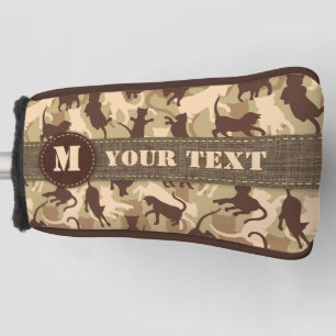 Cats Desert Camouflage Golf Head Cover