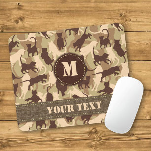 Cats Desert Camouflage Mouse Mat
