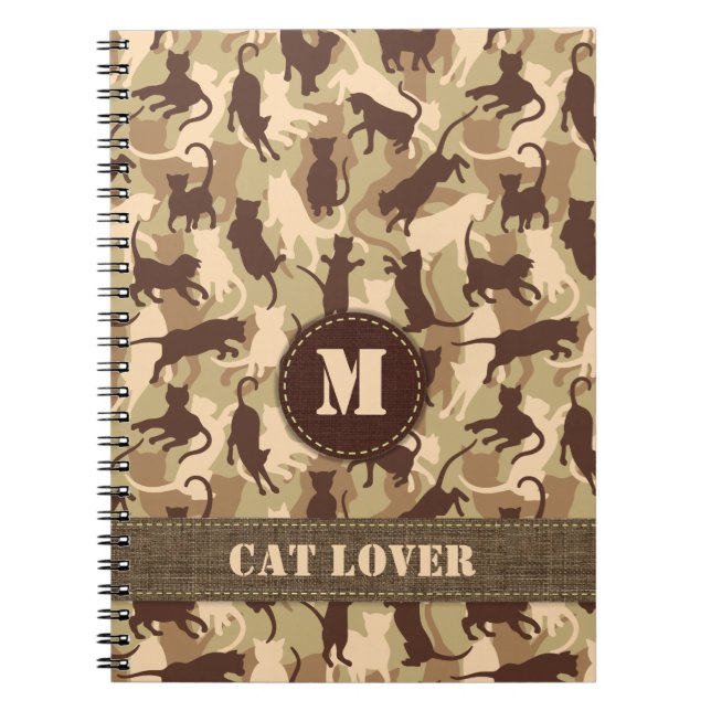Cats Desert Camouflage Notebook (Front)