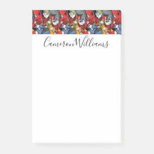 Cats & Dogs Scooter Pattern   Add Your Name Post-it Notes