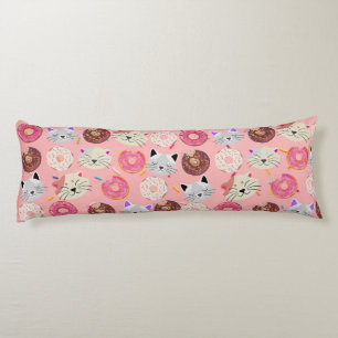 Cats & Doughnuts Body Pillow