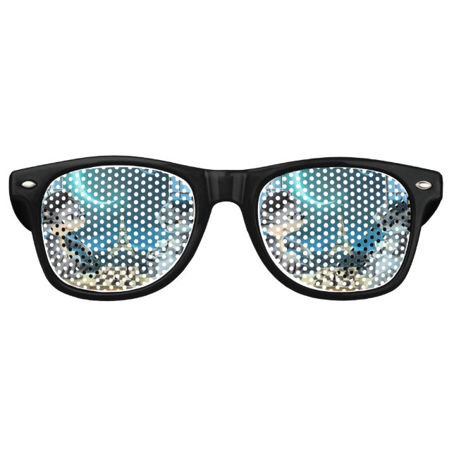 Cats Eiffel Tower - Night Fun Sunglasses (Front)