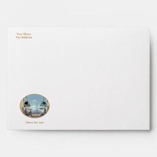 Cats & Eiffel Tower - Paris Day Envelope - W (Var)