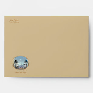 Cats & Eiffel Tower - Paris Day Tan Envelope
