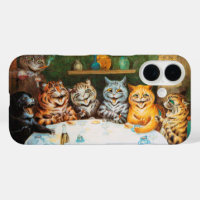 Cats Enjoying Cigars & Brandy, iPhone / iPad case