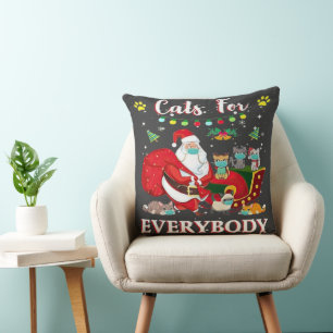 Cats Everybody Christmas Cushion