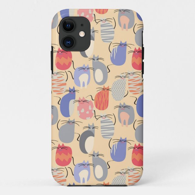 Cats Everywhere Case-Mate iPhone Case (Back)