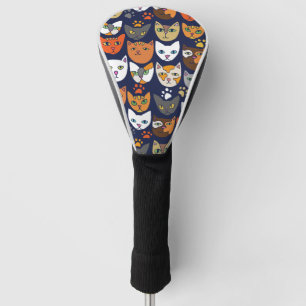 Cats Everywhere Cat Person Golf Head Cover
