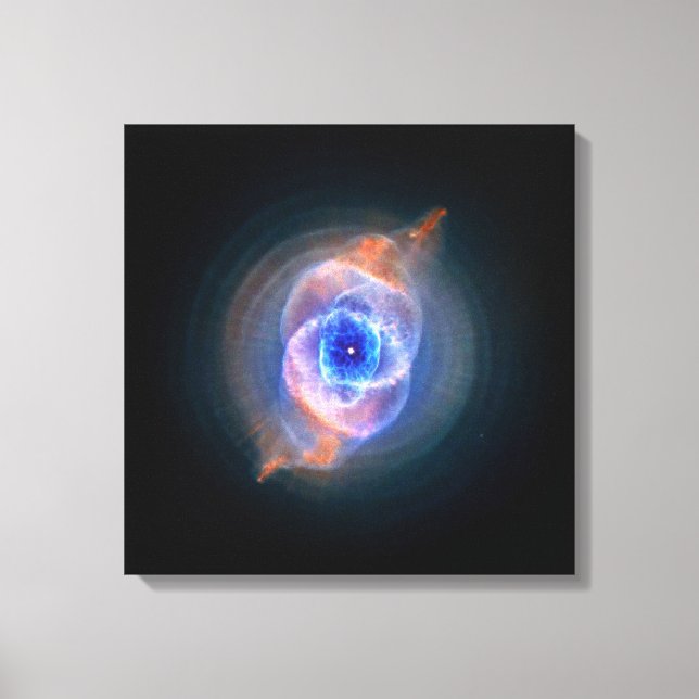 Cat's Eye Nebula glowing Canvas Print (Front)