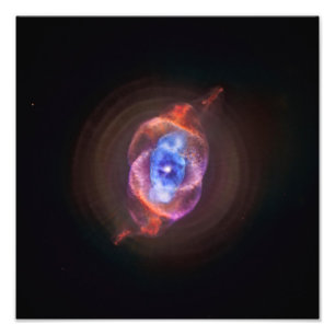 Cat's Eye Nebula - Hubble / Chandra Photo Print