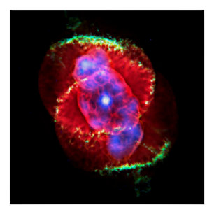Cat's Eye Nebula NGC 6543 Optical Composite Poster