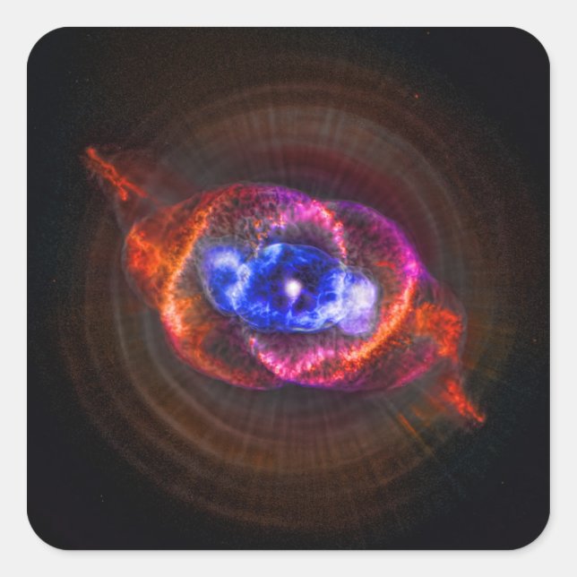 Cats Eye Nebula Square Sticker (Front)