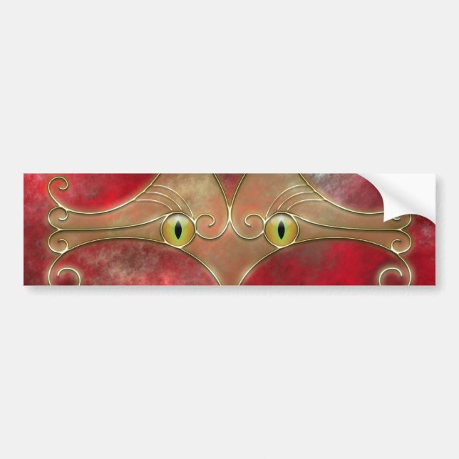 Cat's-Eyes Bumper Sticker (Front)