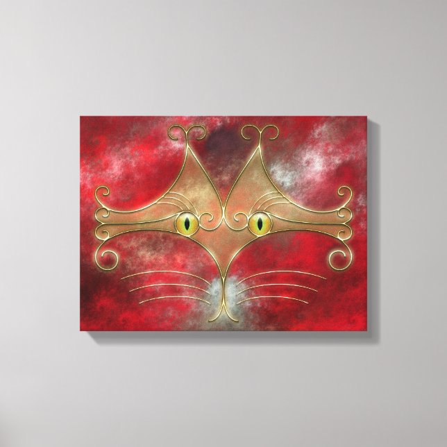 Cat's-Eyes Canvas Print (Front)