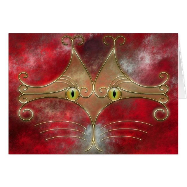 Cat's-Eyes Card (Front Horizontal)