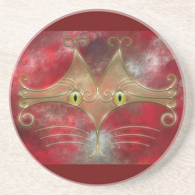 Cat's-Eyes Coaster (Front)