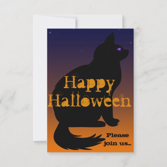 Cat's Eye's Halloween Invite (Front)