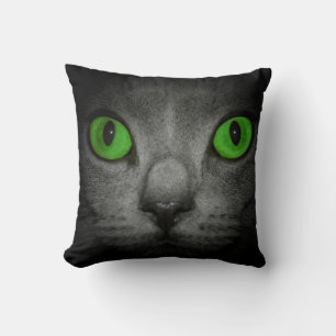 Cat's eyes two different sides  - cushion