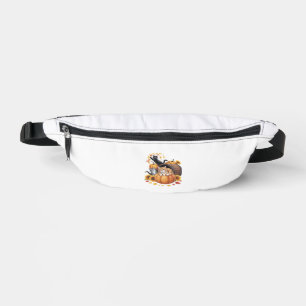 Cats Fall Autumn Pumpkins Thanksgiving Sunflower C Bum Bags