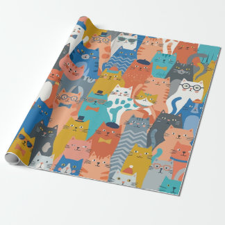 CATS FAMILY WRAPPING PAPER