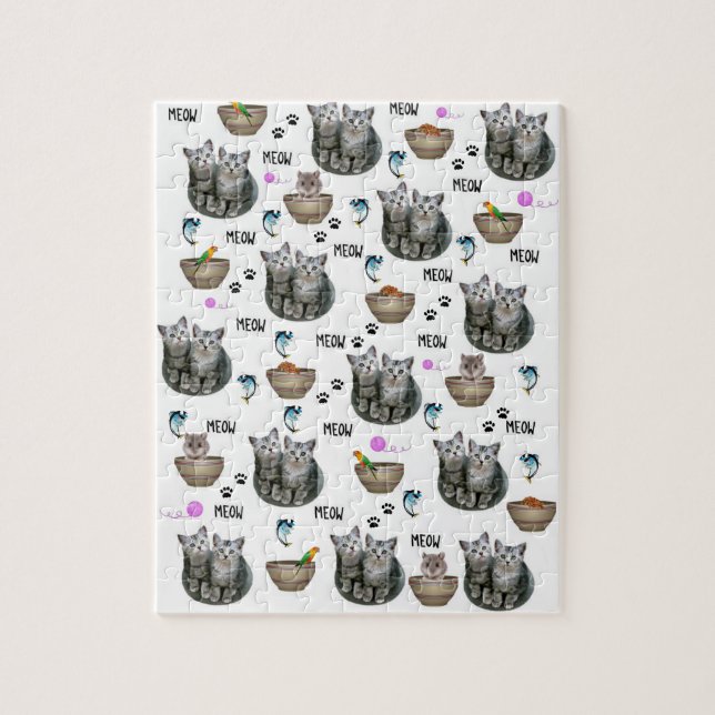 Cats Fish  Jigsaw Puzzle (Vertical)