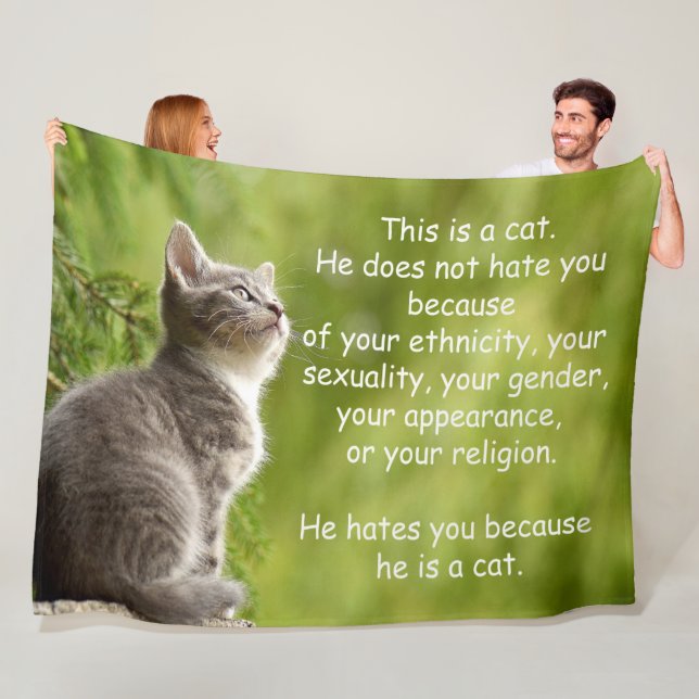 Cats Fleece Blanket (In Situ)