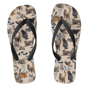 Cats Flip Flops