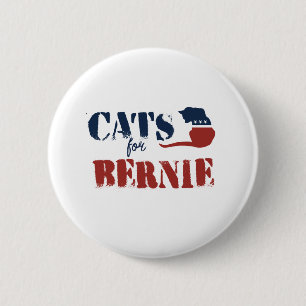 Cats for Bernie 6 Cm Round Badge