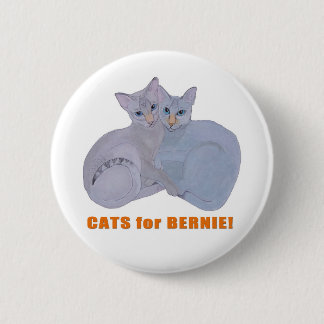 Cats for Bernie! 6 Cm Round Badge