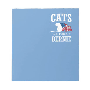 CATS FOR BERNIE SANDERS NOTEPAD
