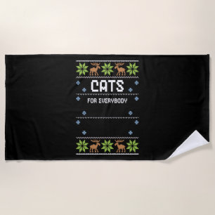 Cats For Everybody Beach Towel