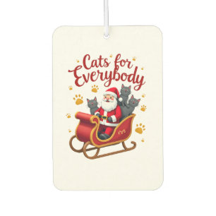 Cats For Everybody Cat Christmas Ugly Christmas Lo Car Air Freshener