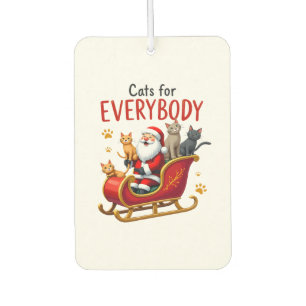 Cats For Everybody Cat Christmas Ugly Christmas Lo Car Air Freshener