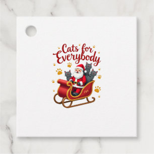 Cats For Everybody Cat Christmas Ugly Christmas Lo Favour Tags