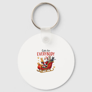 Cats For Everybody Cat Christmas Ugly Christmas Lo Key Ring