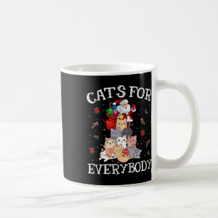 Cats For Everybody Christmas Cat Fun Santa Xmas Pa Coffee Mug