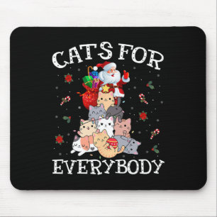 Cats For Everybody Christmas Cat Fun Santa Xmas Pa Mouse Mat