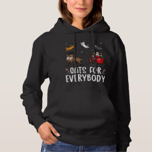 Cats For Everybody Christmas Cat Funny Xmas Santa Hoodie