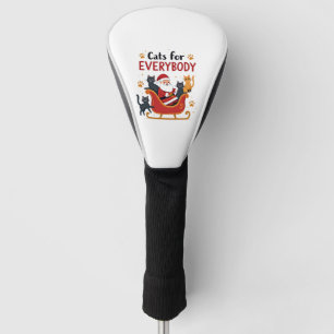 Cats For Everybody Christmas Cat Funny Xmas Women Golf Head Cover