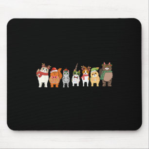 Cats For Everybody Christmas Cat Funny Xmas Women  Mouse Mat