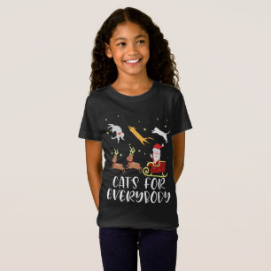 Cats For Everybody Christmas Cat Funny Xmas Women T-Shirt