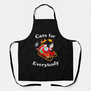 Cats for Everybody Christmas Cat Lover Apron