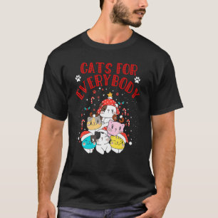 Cats For Everybody Santa Christmas Cute Cat T-Shirt