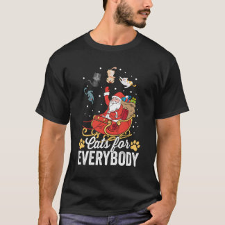 Cats For Everybody Santa Kitties Merry Christmas C T-Shirt