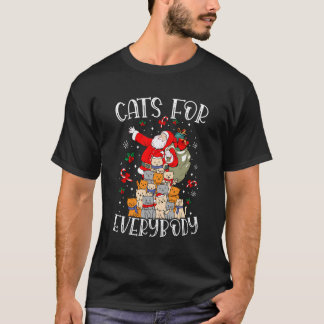 Cats For Everybody Ugly Christmas Cat Funny Xmas T-Shirt