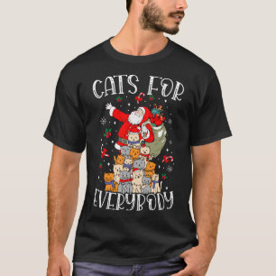Cats For Everybody Ugly Christmas Cat Funny Xmas T-Shirt