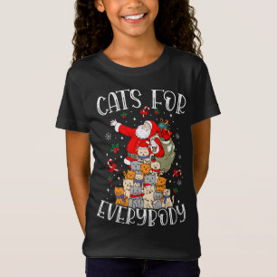 Cats For Everybody Ugly Christmas Cat Funny Xmas T-Shirt