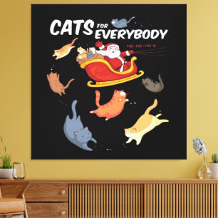 Cats for everyone canvas print