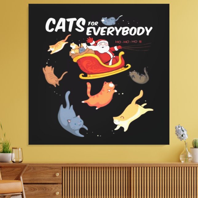 Cats for everyone  canvas print (Insitu(LivingRoom))